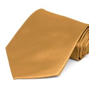Gold Tie and Pocket Square